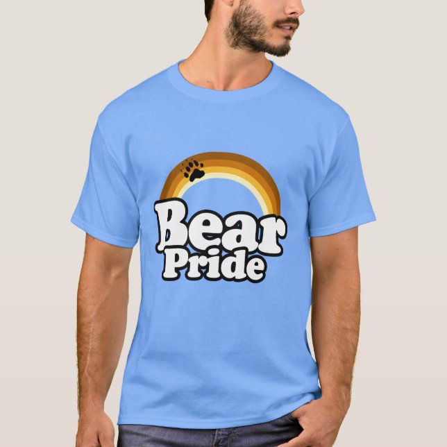 Camiseta Arco-íris Orgulho de Urso (Frente)