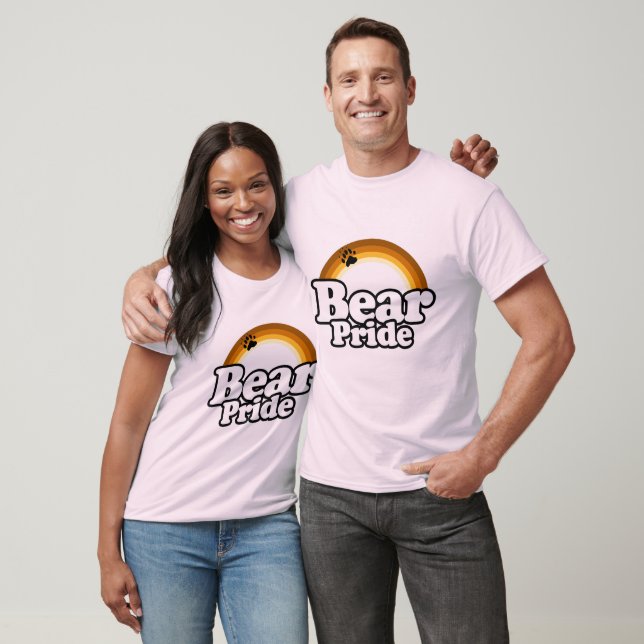 Camiseta Arco-íris Orgulho de Urso (Unissex)