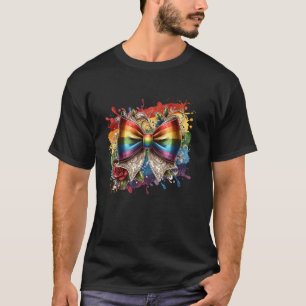 Camiseta Arco-íris Pinceladas e Salpicos de Tinta Grap