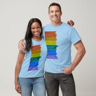 Camiseta Arco-Íris Pintado