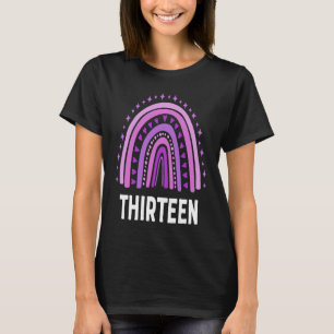 Camiseta Arco-Íris Roxo De 13 Anos De Idade 13