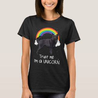 Camiseta Arco-íris Schipperke Confie Em Mim Sou Um Cão Unic