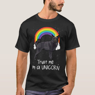 Camiseta Arco-íris Schipperke Confie Em Mim Sou Um Cão Unic
