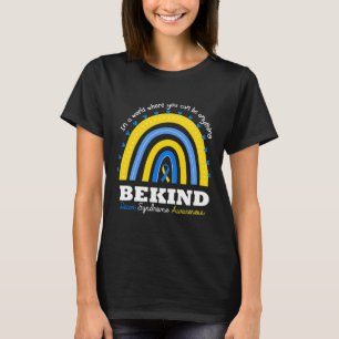 Camiseta Arco-íris Seja Gentil Dia Mundial de Conscientizaç