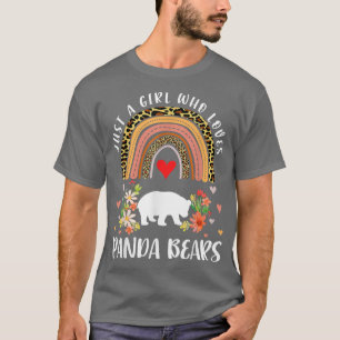 Camiseta Arco-Íris Só Uma Menina Que Ama Látea-Leopardo De