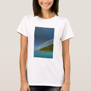 Camiseta Arco-íris sobre a ilha, Samoa Americana