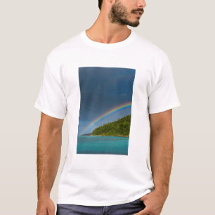 Camiseta Arco-íris sobre a ilha, Samoa Americana