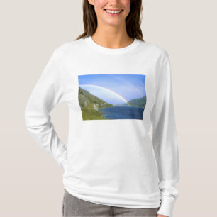 Camiseta Arco-íris sobre o lago Hawea, Ilha do Sul, Nova