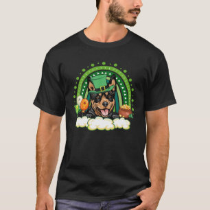Camiseta Arco-íris Sortudo Shamrock Kelpie Australiano St P