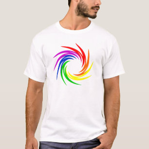 Camiseta Arco-íris Swirl1