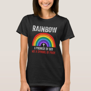 Camiseta Arco-Íris Uma Promessa De Deus Não Um Símbolo De O
