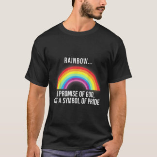 Camiseta Arco-Íris Uma Promessa De Deus Não Um Símbolo De O