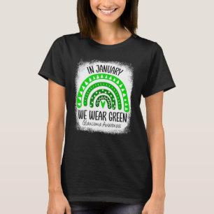 Camiseta Arco-Íris Vestimos Glaucoma Verde Costela do Mês