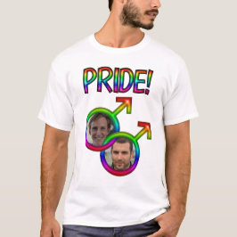 Camiseta Arco-Íris Vinculado Sinais de Foto Orgulho gay