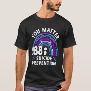 Camiseta Arco-Íris Você Importa 988 Awarenes De Prevenção C