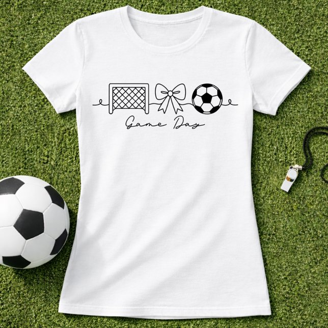 Camiseta Arco Mínimo de Dia de Jogo de Futebol (Criador carregado)