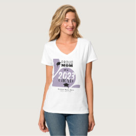 Camiseta Arco Moderno Roxo Personalizado Formando Mãe Orgul