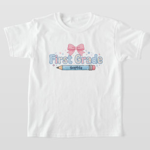Camiseta Arco Personalizado para Menina do Primeiro Ano de