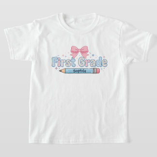 Camiseta Arco Personalizado para Menina do Primeiro Ano de
