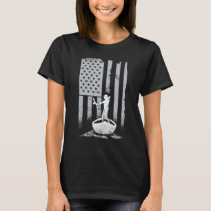 Camiseta Arco Pesca Vintage Olhar Bandeira Americana Caça c
