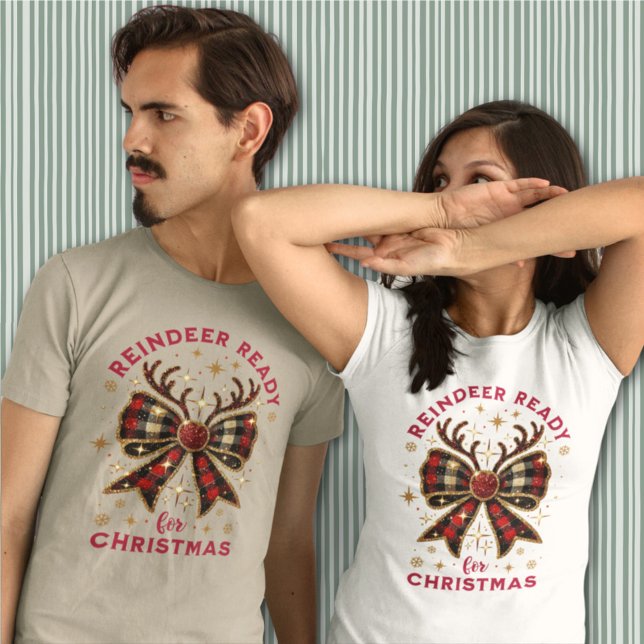 Camiseta Arco preparado para a Xadrez de Natal Coquette (Criador carregado)