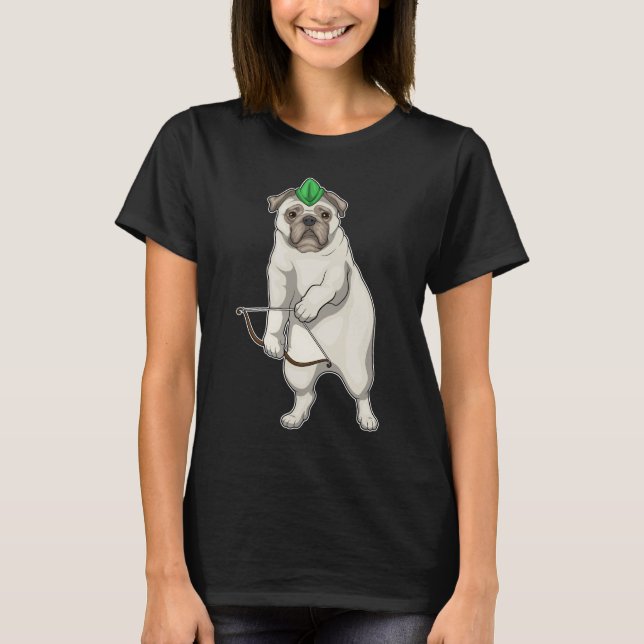 Camiseta Arco Pug Archer (Frente)