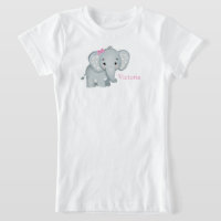 Arco Rosa-Elefante-Cor-de-Rosa Nome Crianças Menin