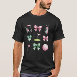 Camiseta Arco rosa Golfe Mãe Jogadora de Golfe Bonita G