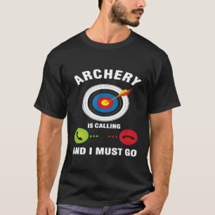 Camiseta Arco Seta Disparando Arqueiro Está Chamando E Eu
