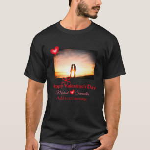 Camiseta Arco vermelho dia dos namorados adicionar foto nom