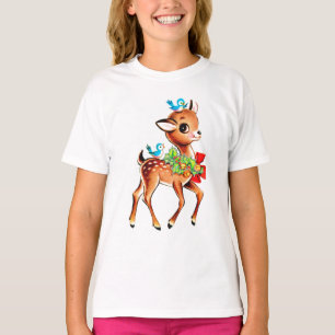 Camiseta Arco Vermelho Verde Holly Reindeer Kid's