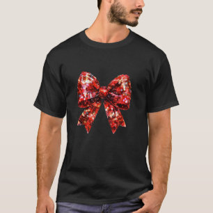 Camiseta Arco Vermelho Vibrante Coquete Natal Cozy Cute Rib