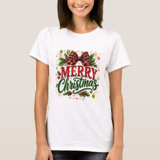 Camiseta Arco Xadrez Natal Feliz