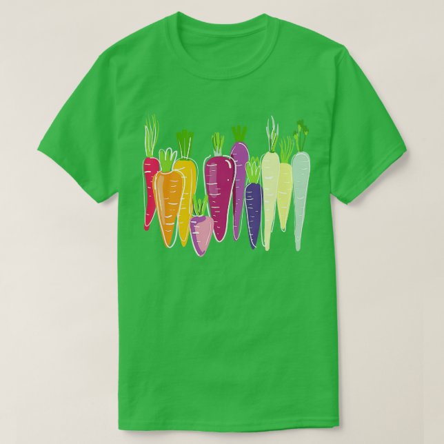 Camiseta Arcos-Arco-Íris Vegetais Veganos (Frente do Design)