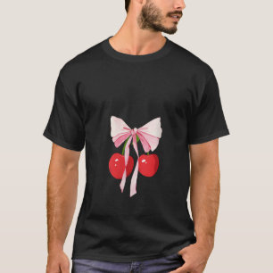 Camiseta Arcos Coquetéis de Mulheres com Cerejas Coquete Ge