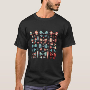 Camiseta Arcos De Coquetel Vermelho Branco E Azul Americano
