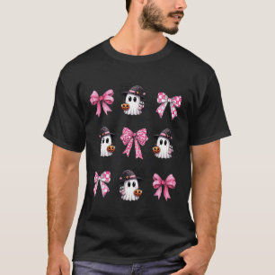 Camiseta Arcos de coquetes rosa-fantasma, bonitos e brilhan