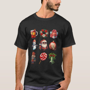 Camiseta Arcos de coquetes Vintage Papais noeis Gingerbird 