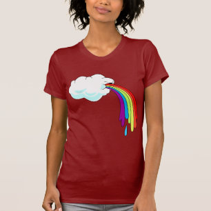 Camiseta Arcos-íris Puking da nuvem