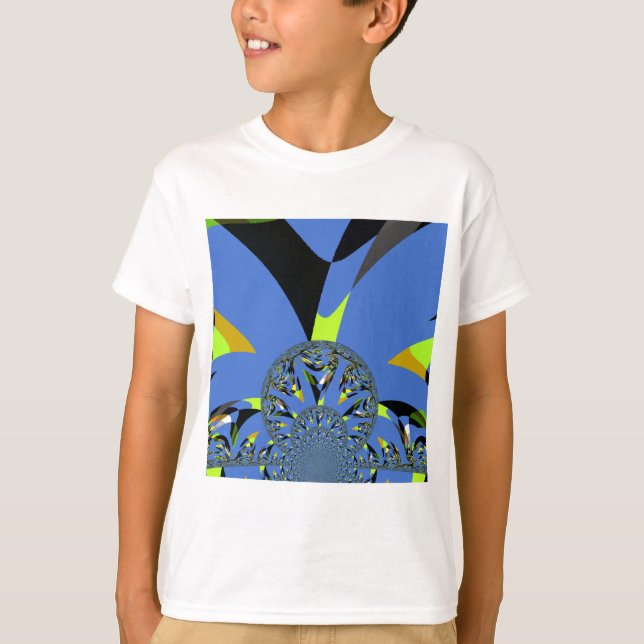 Camiseta Arcos legal com Esferas Fractais Design de Arte (Frente)