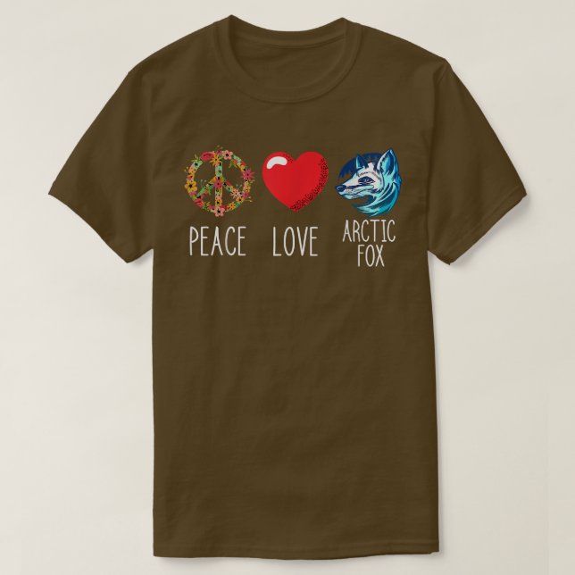 Camiseta Arctic Fo Landscape Love Peace Fo Heart Peace  (Frente do Design)
