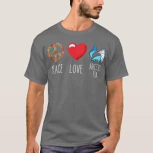 Camiseta Arctic Fo Love Peace Fo Heart Peace Landscape Prem