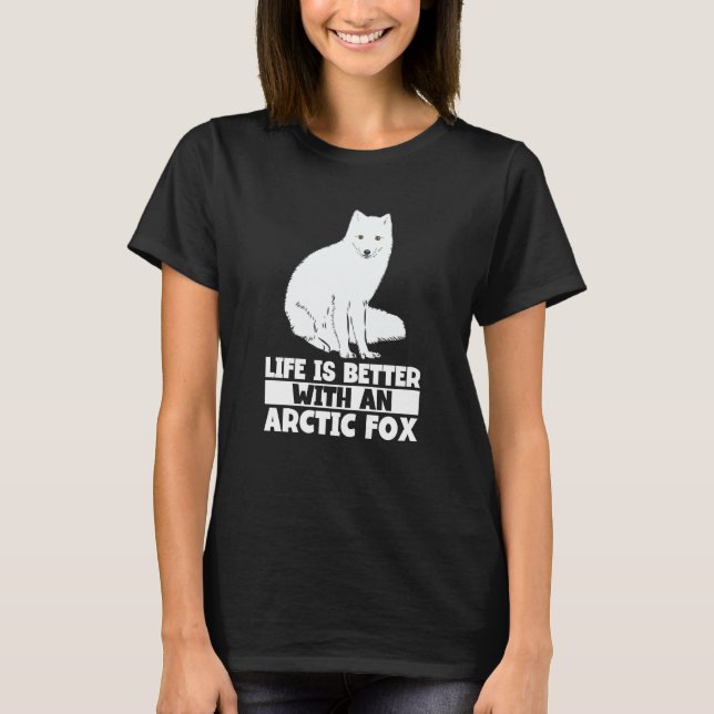 Camiseta Arctic Fox Artic Animals Cute Artic Fox Pajamas  8 (Frente)