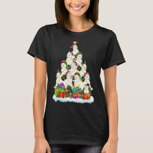 Camiseta Árctico de Natal Árctico de Férias do Lobo Árctico