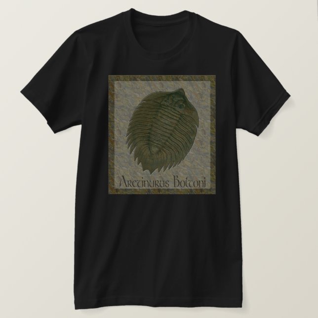 Camiseta Arctinrus Boltoni Fossil Trilobite (Frente do Design)