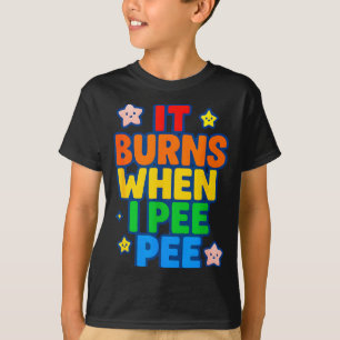 Camiseta Arde Quando Eu Urino Feminino Engraçado Louco Cons