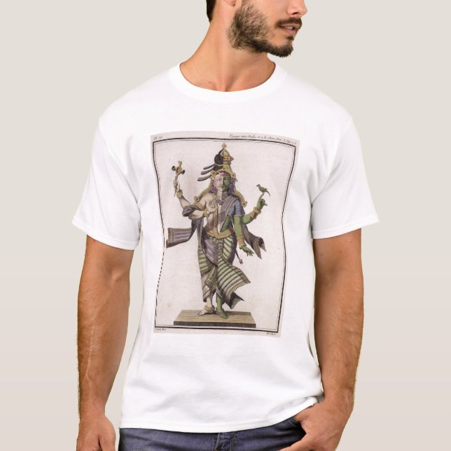 Camiseta Ardhanarishvara, 'da viagem Indes auxiliar e de um (Frente)
