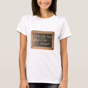 Camiseta Ardoise 05 Artista Cita Monet White Women Tee