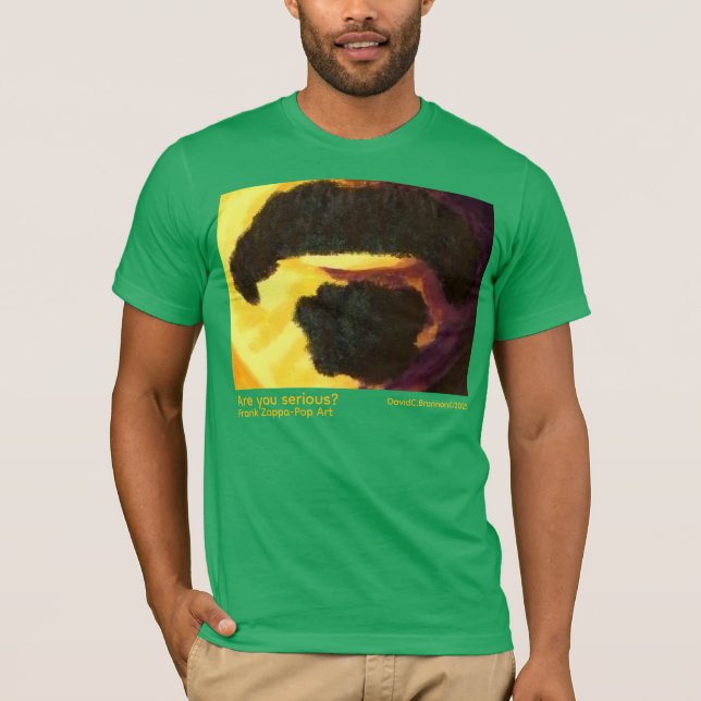 Camiseta "Are you serious?", Zappa, humor, pop art (Frente)