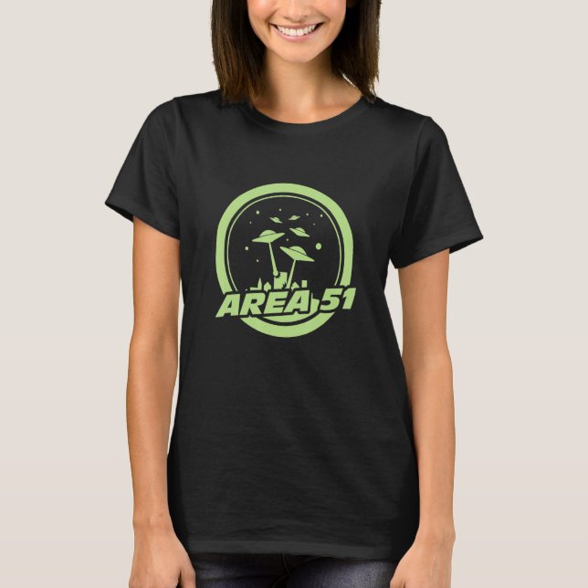 Camiseta Area 51 Alien Nevada For Paranormal And Ufo Friend (Frente)